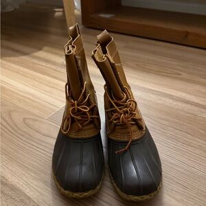 L.L.Bean Bean Boots Brown and Tan Duck Boots